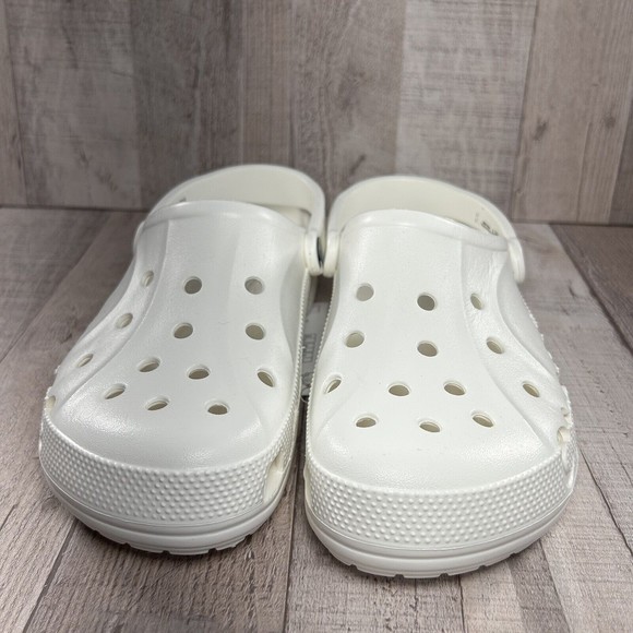 Crocs Baya Unisex Clog Shoes White Slip-On Men's Size 6 I Women's 8 10126-100 - Picture 4 of 12